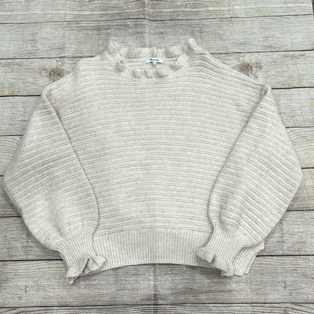 Madewell Ruffle Neck Sweater